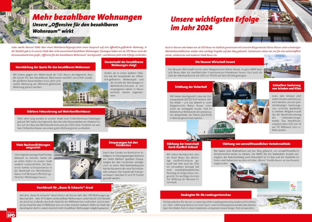 Stadtteilzeitung Mai 2025 Seite 2 und 3